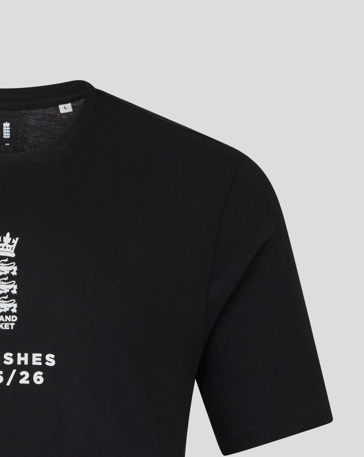England Cricket Unisex 25/26 Essentials Ashes T-Shirt - Black