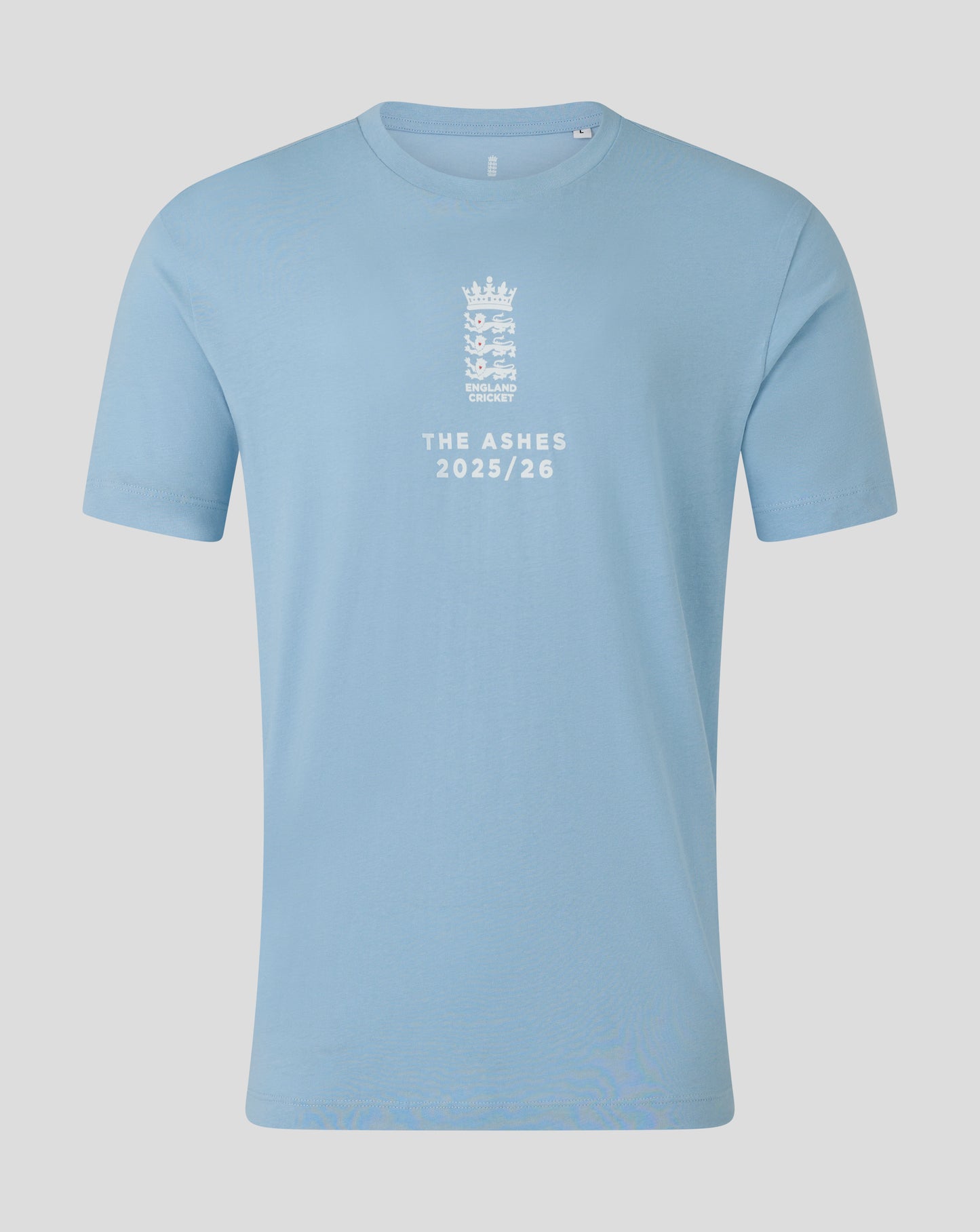 England Cricket Unisex 25/26 Essentials Ashes T-Shirt - Light Blue