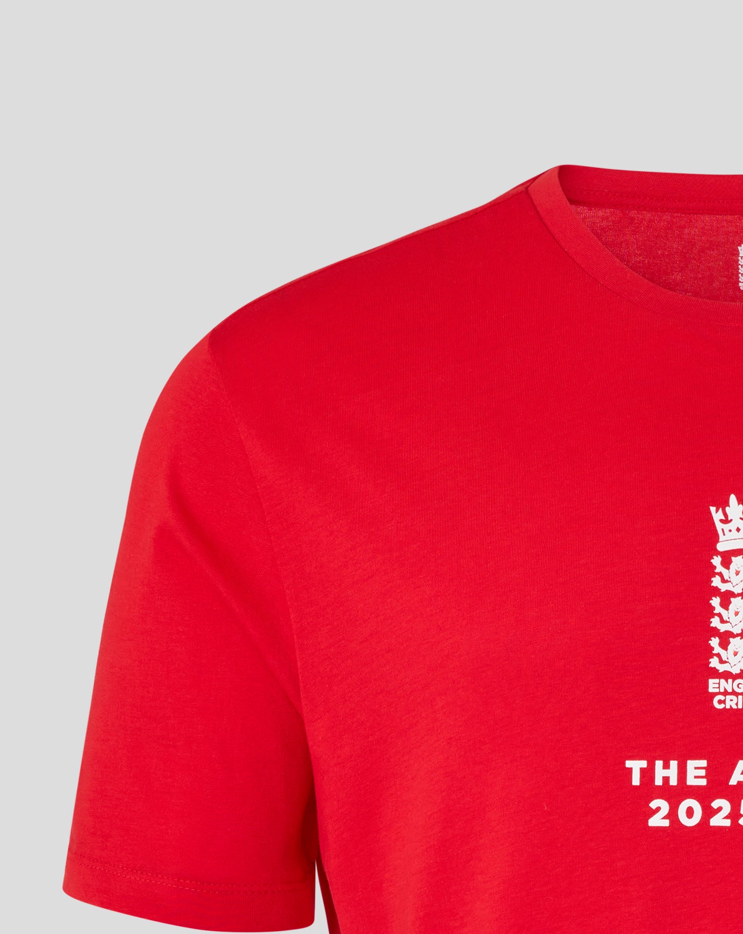 England Cricket Unisex 25/26 Essentials Ashes T-Shirt - Red