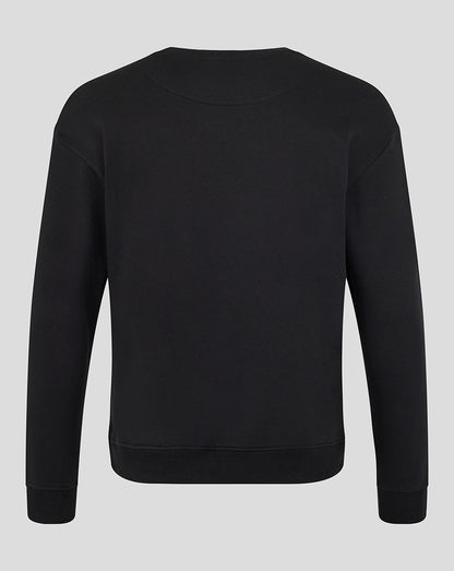 Leicester Tigers Unisex 25/26 Varsity 1880 Crew Sweatshirt - Black