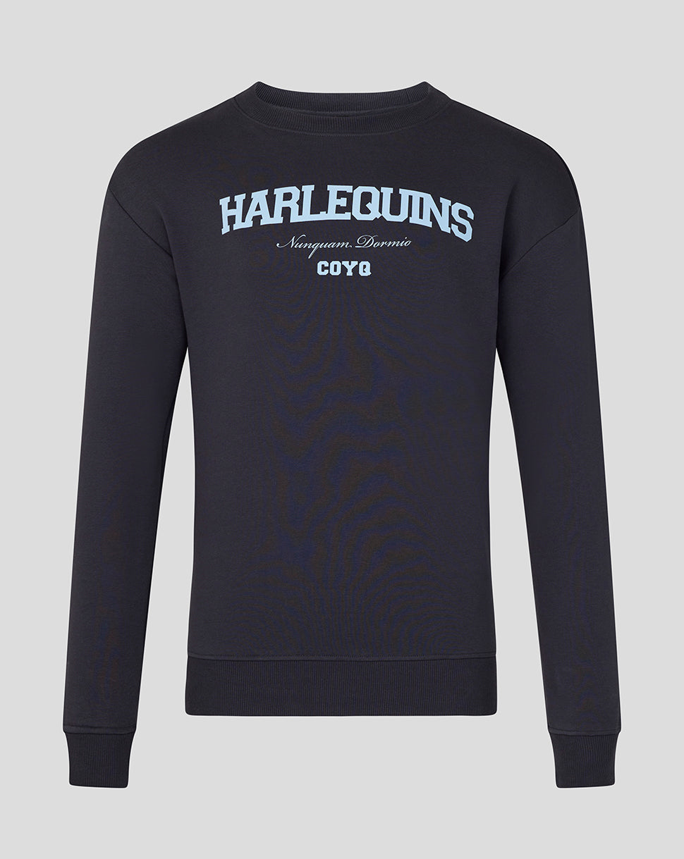 Harlequins Unisex 25/26 Varsity Sweatshirt - Navy