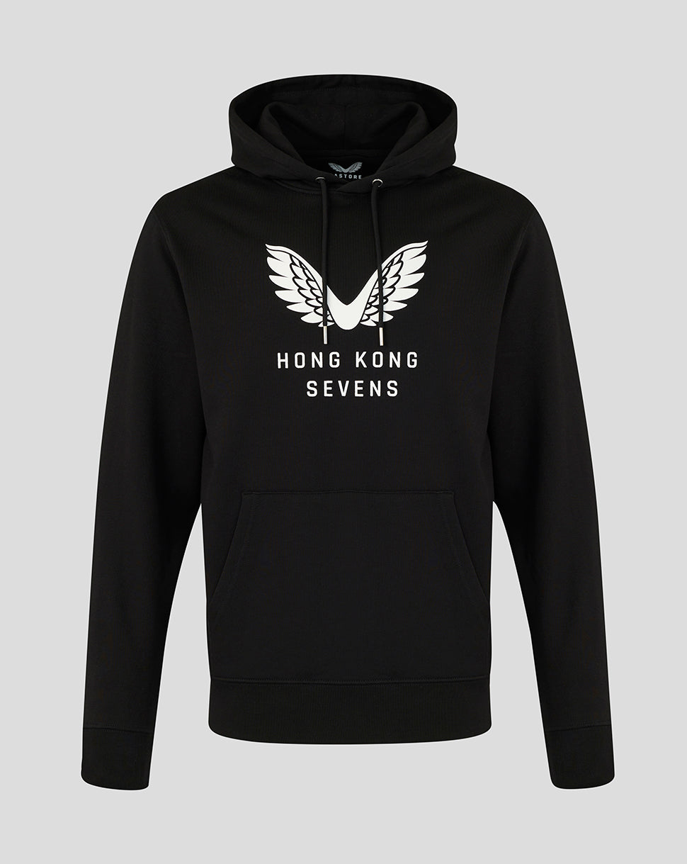 Hong Kong China Rugby Unisex 2026 HK7s Big Wings Hoodie - Black