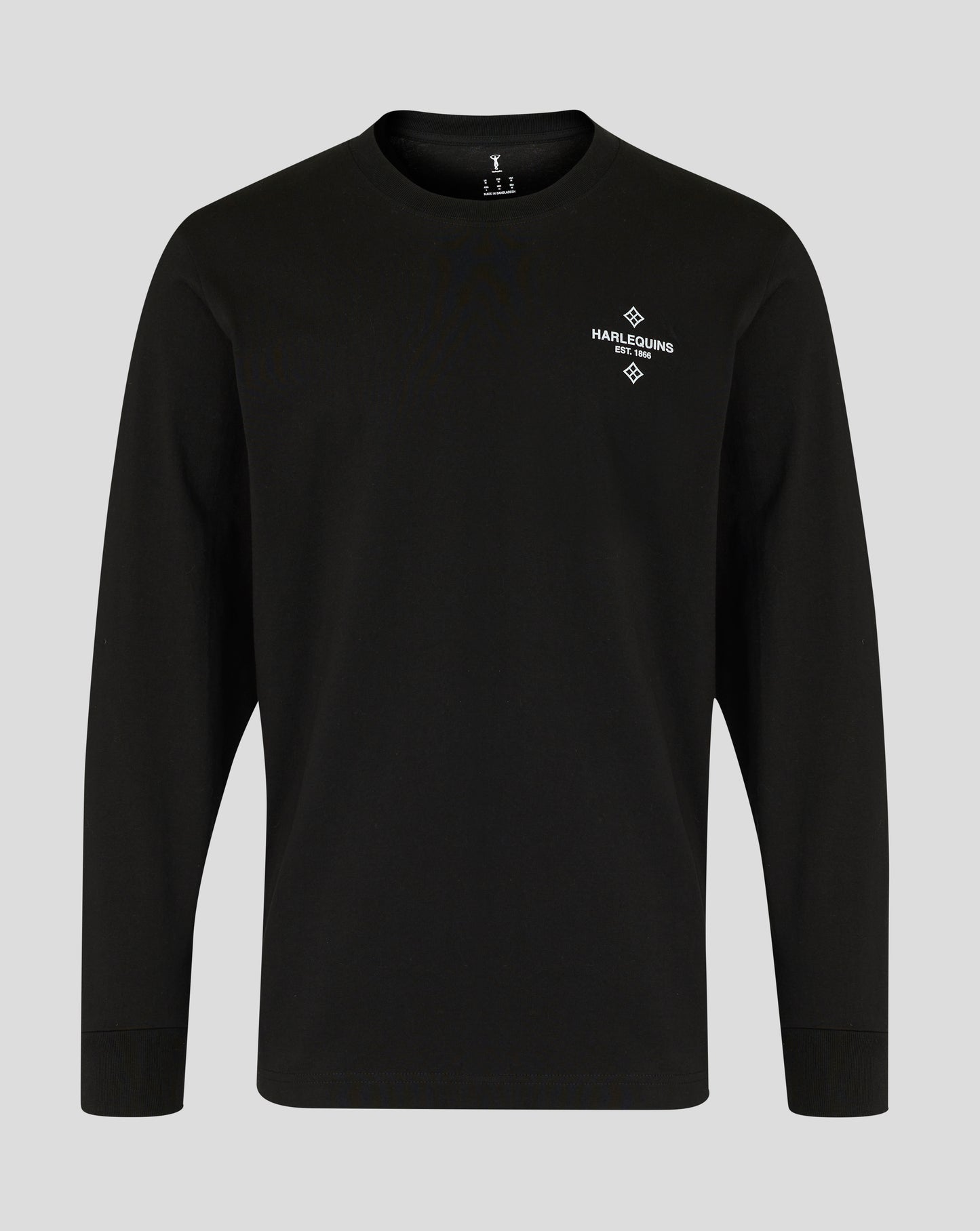 Harlequins Unisex 25/26 Nunquam Dormio Long Sleeve T-Shirt - Black