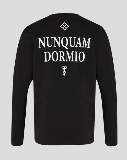 Harlequins Unisex 25/26 Nunquam Dormio Long Sleeve T-Shirt - Black