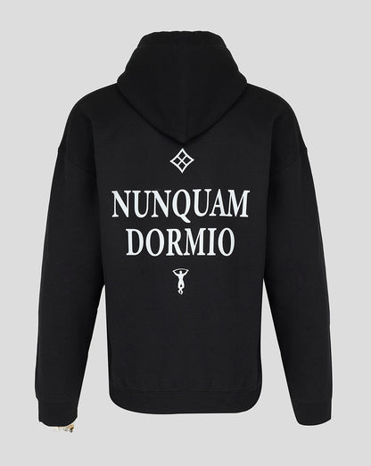 Harlequins Unisex 25/26 Nunquam Dormio Hoodie - Black