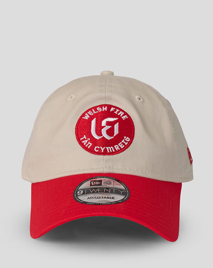 Welsh Fire New Era Unisex Contrast 9Twenty Cap - Beige