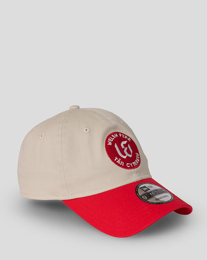 Welsh Fire New Era Unisex Contrast 9Twenty Cap - Beige
