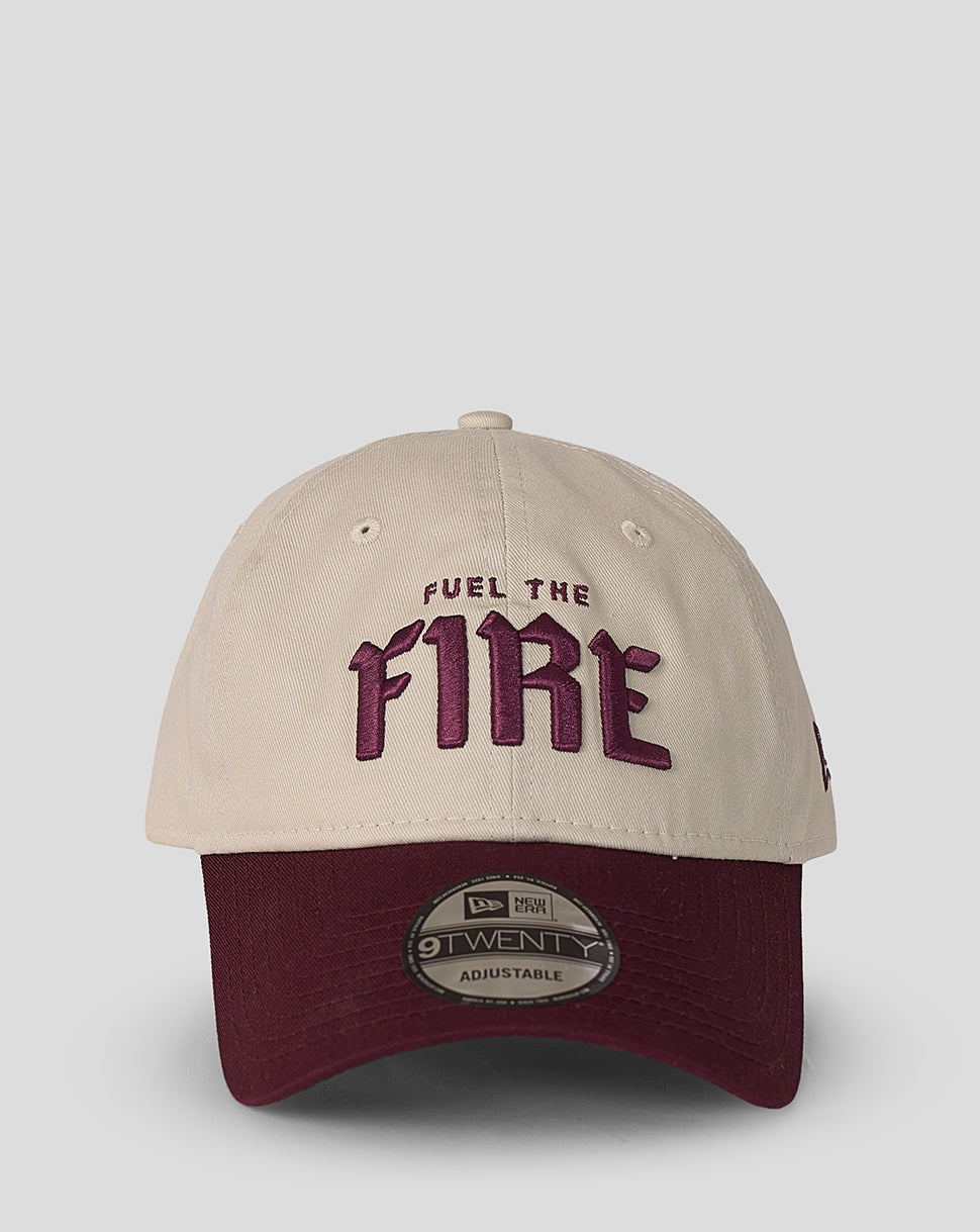 Welsh Fire New Era Unisex Contrast 9Twenty Cap - Beige