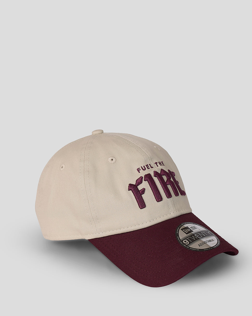 Welsh Fire New Era Unisex Contrast 9Twenty Cap - Beige - Beige/Purple