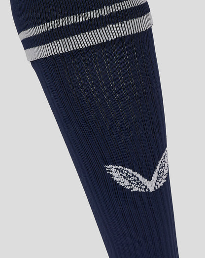 Football Sock With Stripe - Peacoat/White