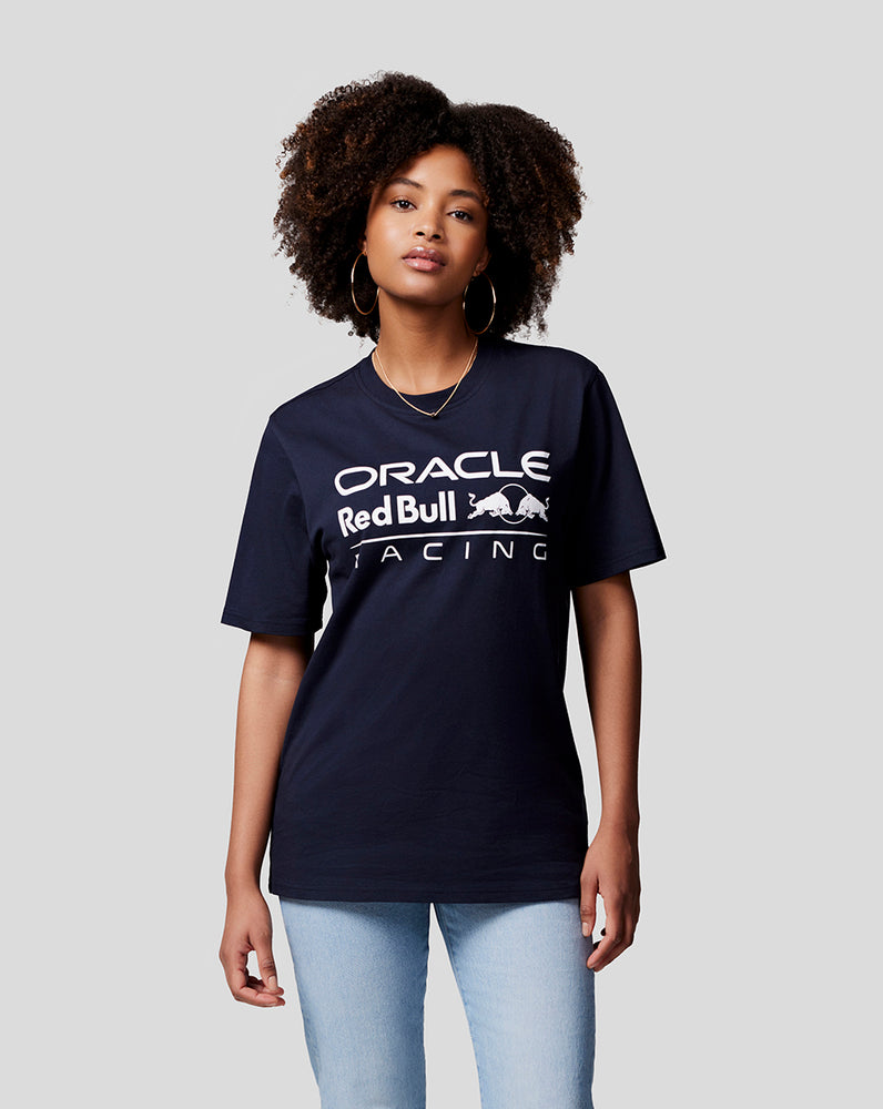 Oracle Red Bull Racing Unisex Large Front Logo T-Shirt  - Night Sky