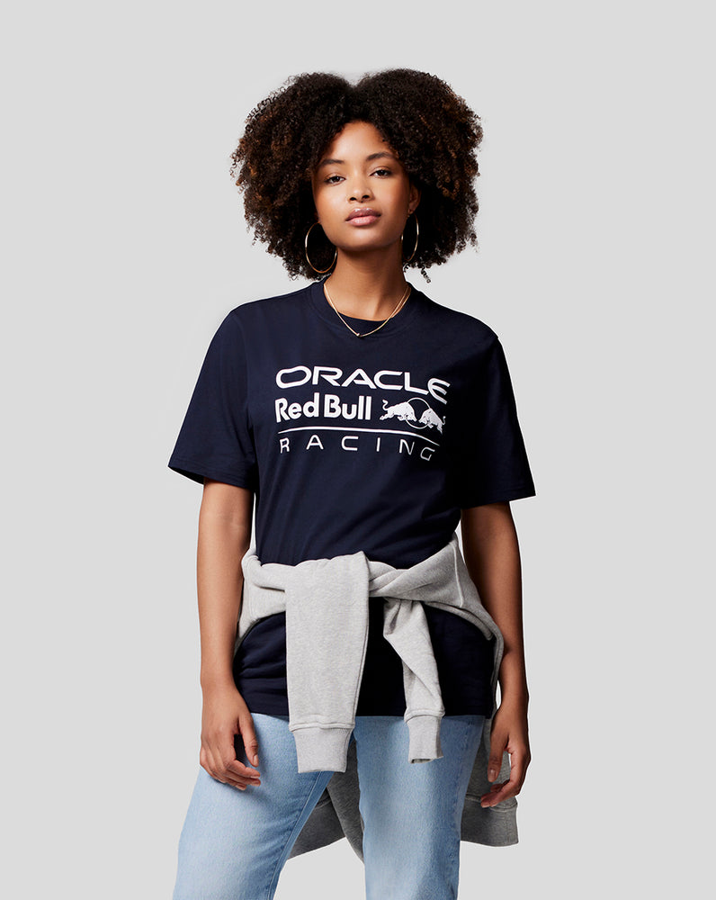 Oracle Red Bull Racing Unisex Large Front Logo T-Shirt  - Night Sky