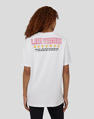 Oracle Red Bull Racing Unisex Short Sleeve T-Shirt Las Vegas - White - White