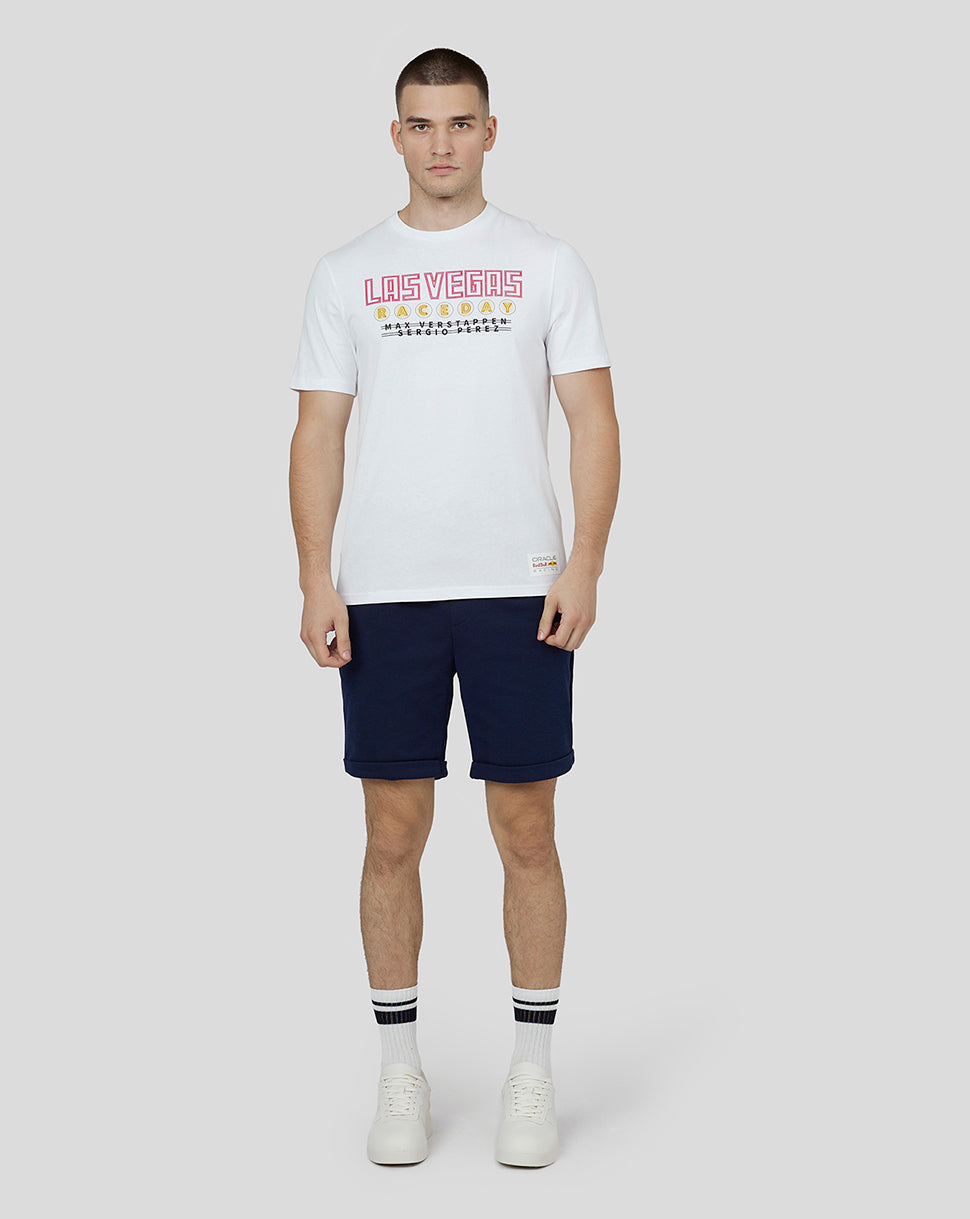 Oracle Red Bull Racing Unisex Short Sleeve T-Shirt Las Vegas - White - White