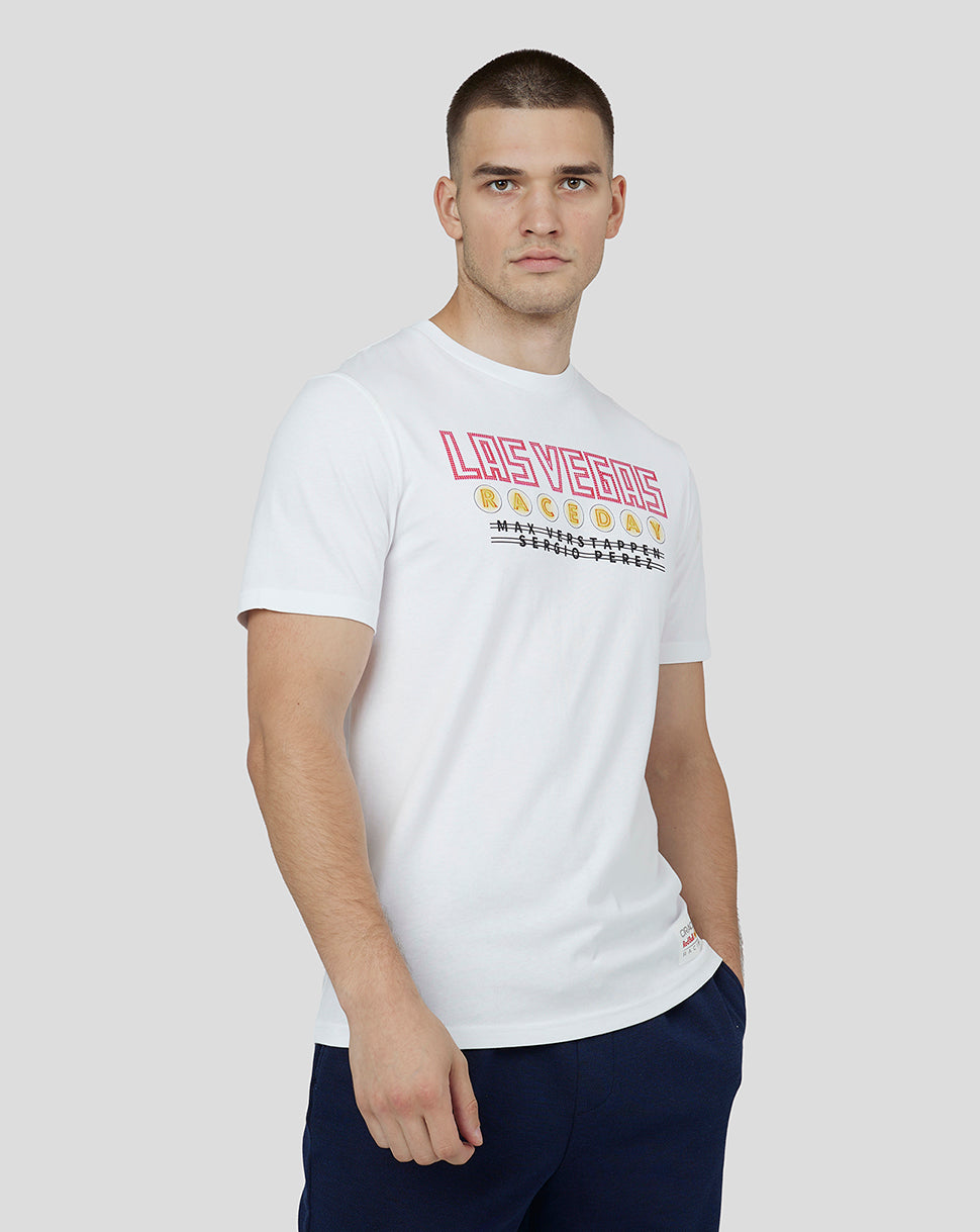Oracle Red Bull Racing Unisex Short Sleeve T-Shirt Las Vegas - White - White