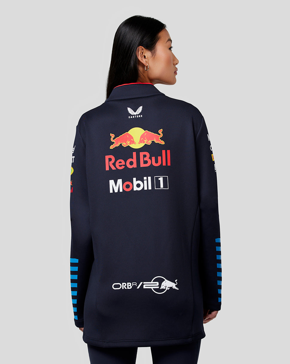 Oracle Red Bull Racing Unisex Official Teamline 1/4 Zip Midlayer - Night Sky - Night Sky