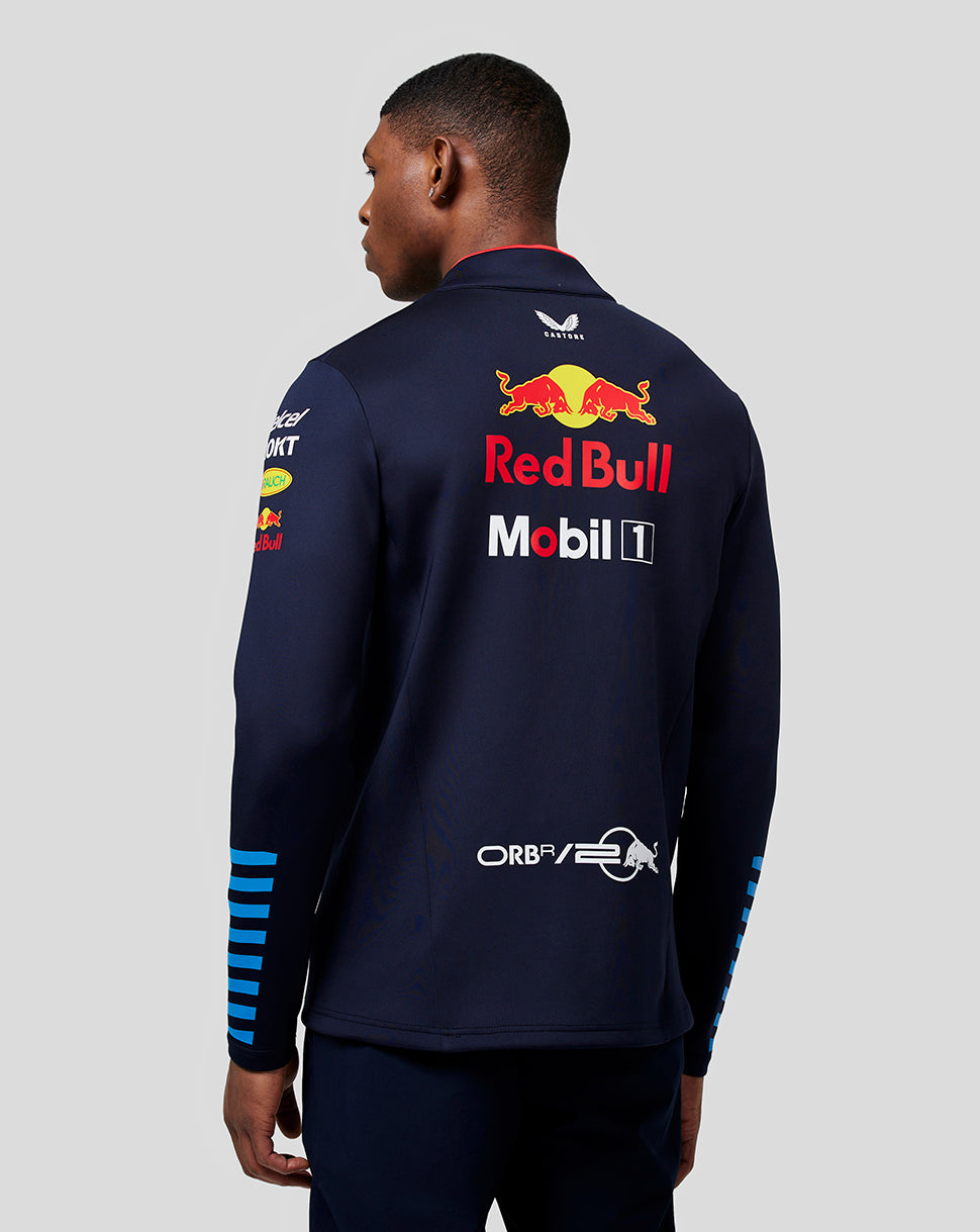 Oracle Red Bull Racing Unisex Official Teamline 1/4 Zip Midlayer - Night Sky - Night Sky