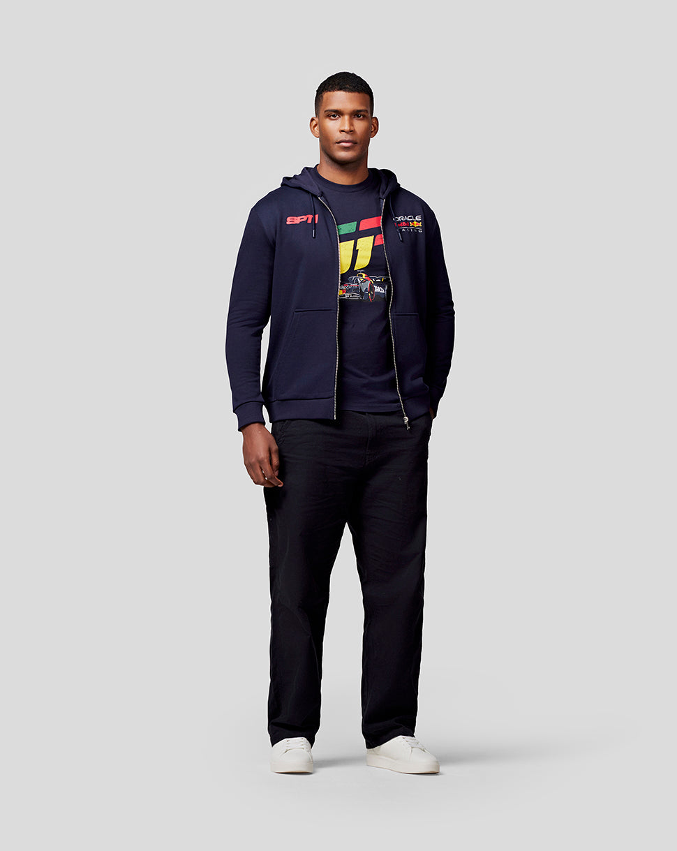 Oracle Red Bull Racing Unisex Checo Race Car Zip Hoodie - Night Sky