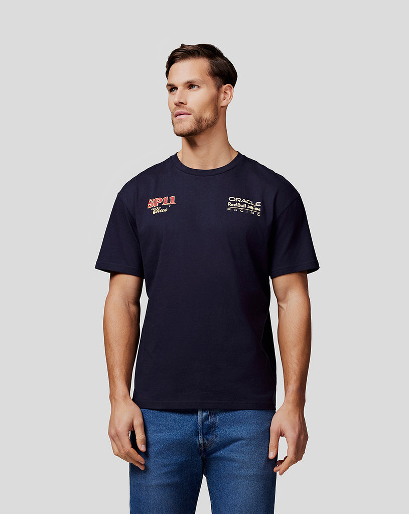 Oracle Red Bull Racing Unisex Checo Vintage Oversized Tee - Night Sky