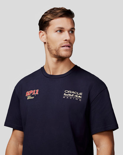 Oracle Red Bull Racing Unisex Checo Vintage Oversized Tee - Night Sky