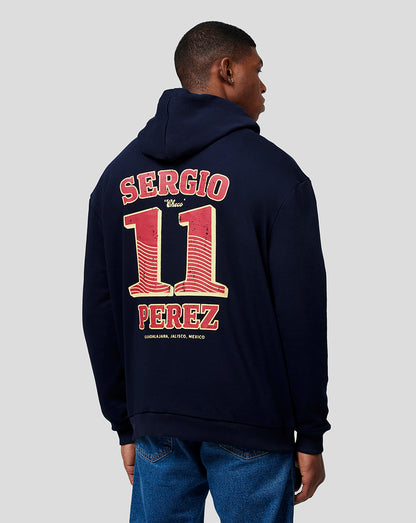 Oracle Red Bull Racing Unisex Checo Vintage Oversized Hoodie - Night Sky