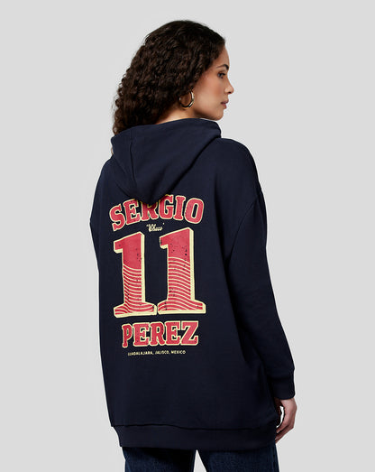 Oracle Red Bull Racing Unisex Checo Vintage Oversized Hoodie - Night Sky