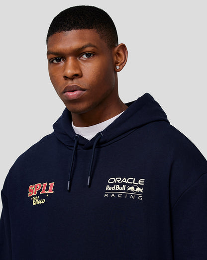 Oracle Red Bull Racing Unisex Checo Vintage Oversized Hoodie - Night Sky