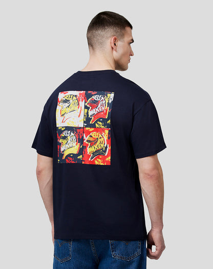 Oracle Red Bull Racing Unisex Max Pop Art Oversized Tee - Night Sky