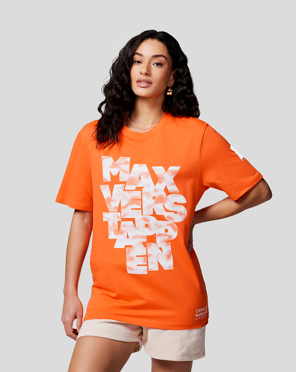 Oracle Red Bull Racing Unisex Max Expression Tee - Exotic Orange - Exotic Orange