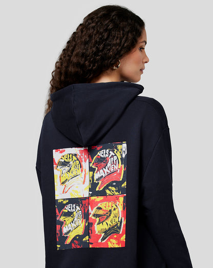 Oracle Red Bull Racing Unisex Max Pop Art Oversized Hoodie - Night Sky