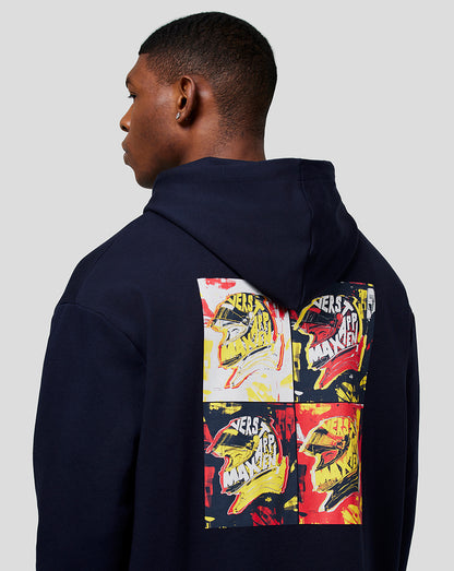 Oracle Red Bull Racing Unisex Max Pop Art Oversized Hoodie - Night Sky