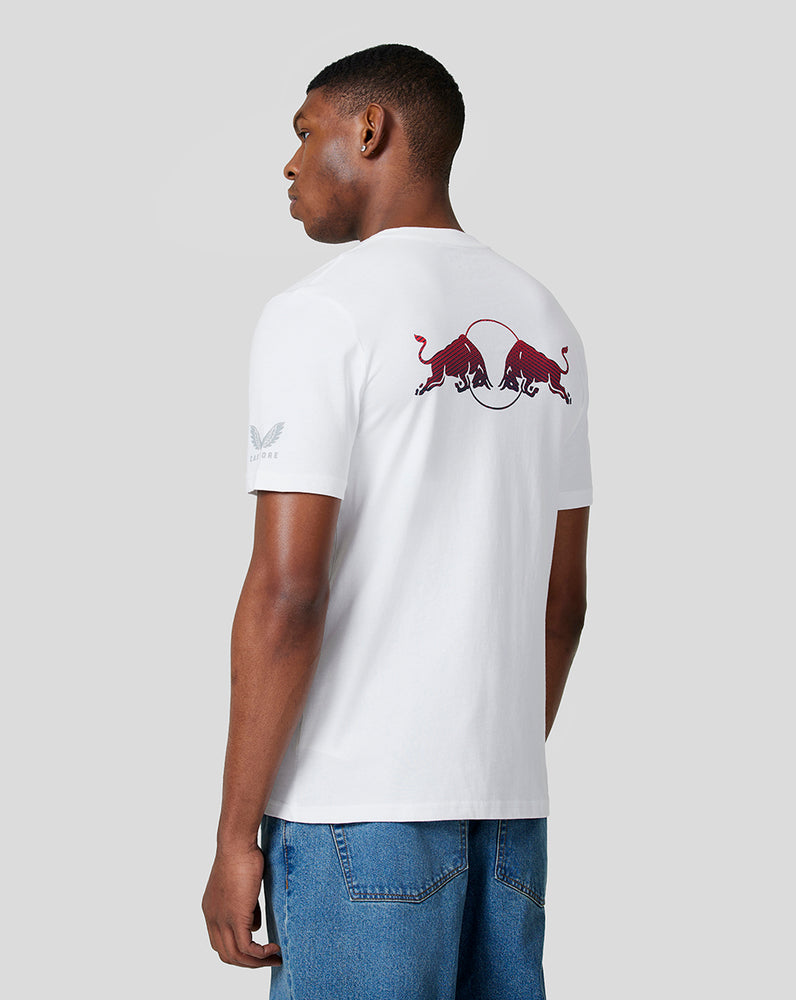 Oracle Red Bull Racing Unisex Linear Graphic Tee - White