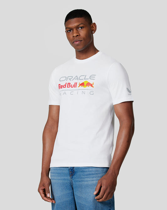 Oracle Red Bull Racing Unisex Linear Graphic Tee - White