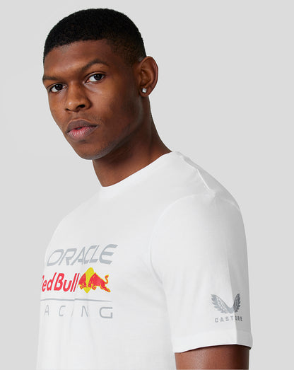 Oracle Red Bull Racing Unisex Linear Graphic Tee - White