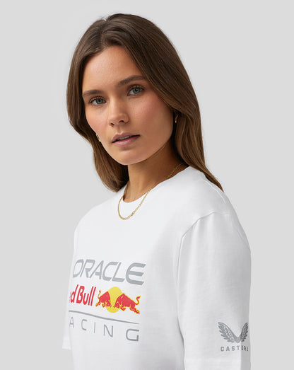 Oracle Red Bull Racing Unisex Linear Graphic Tee - White