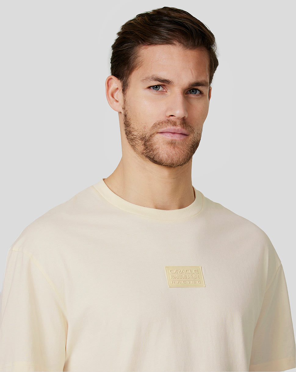 Oracle Red Bull Racing Unisex Tonal Oversized  Tee - Ecru - Ecru