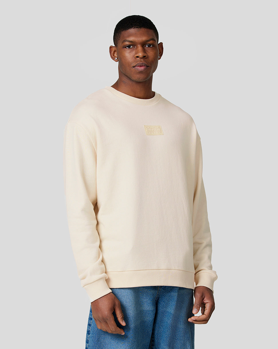 Oracle Red Bull Racing Unisex Tonal Oversized Crew Neck - Ecru - Ecru