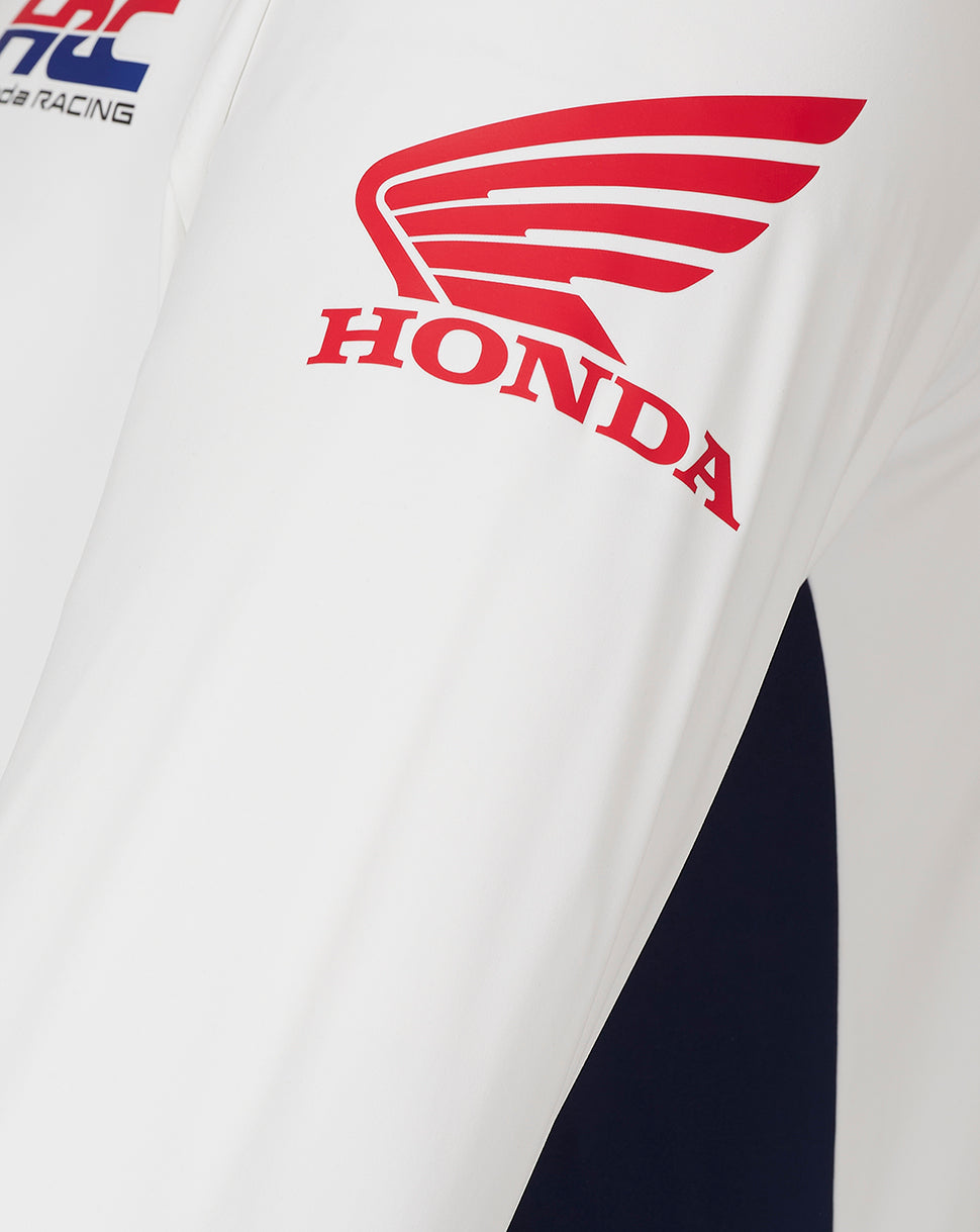 Unisex Honda Hrc Quarter Zip Top - Bright White - Bright White
