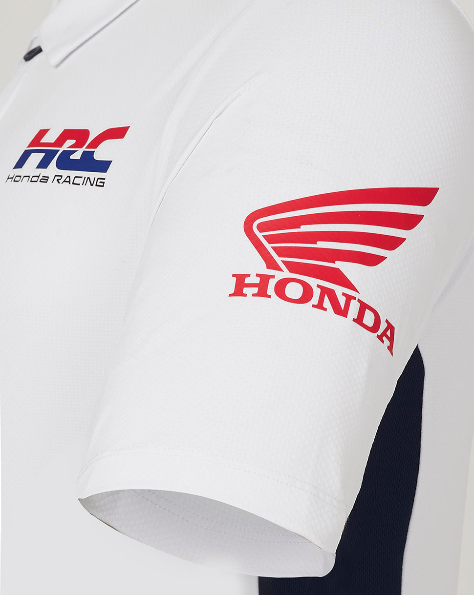 Unisex Honda Hrc Polo Shirt - White - White