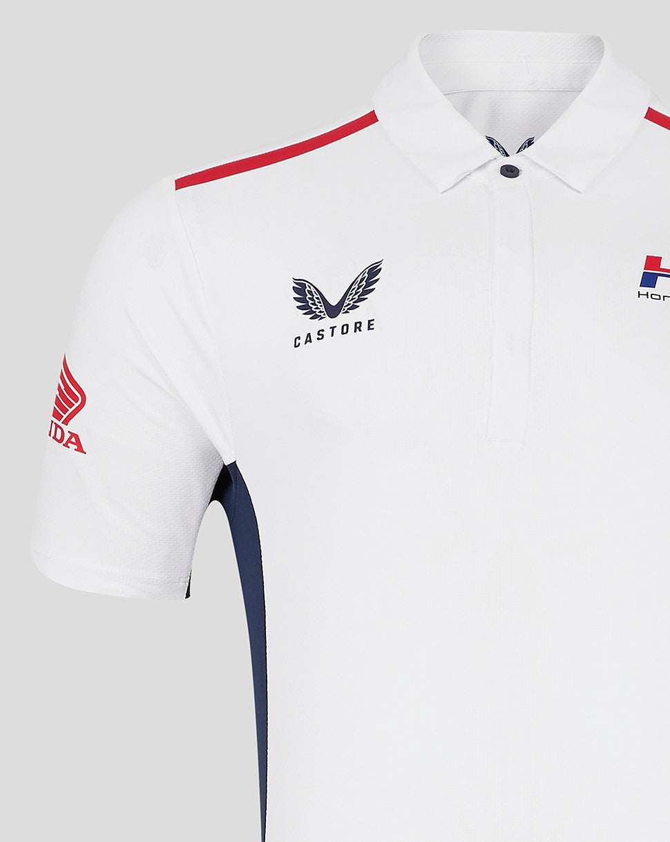Unisex Honda Hrc Polo Shirt - White - White