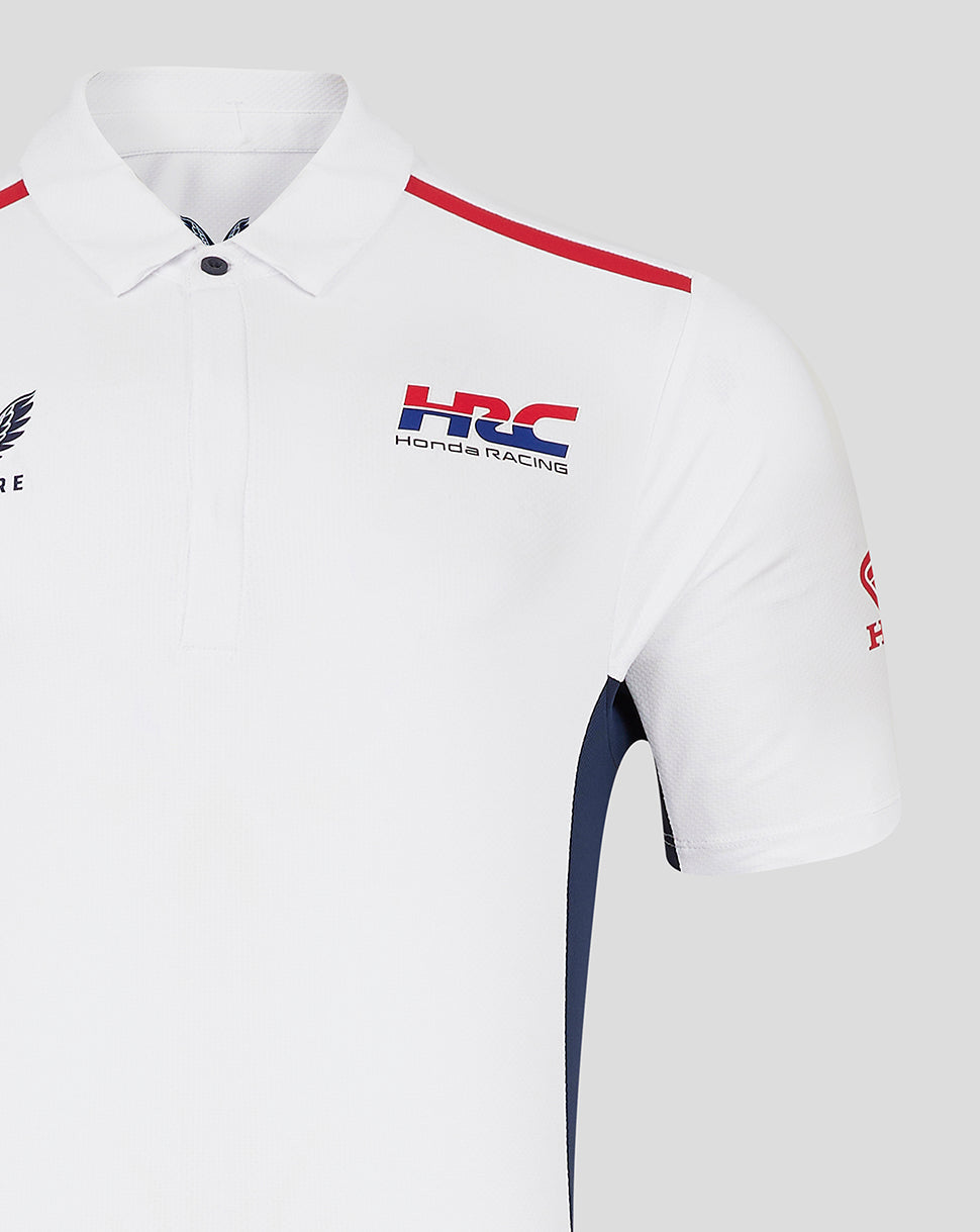 Unisex Honda Hrc Polo Shirt - White - White