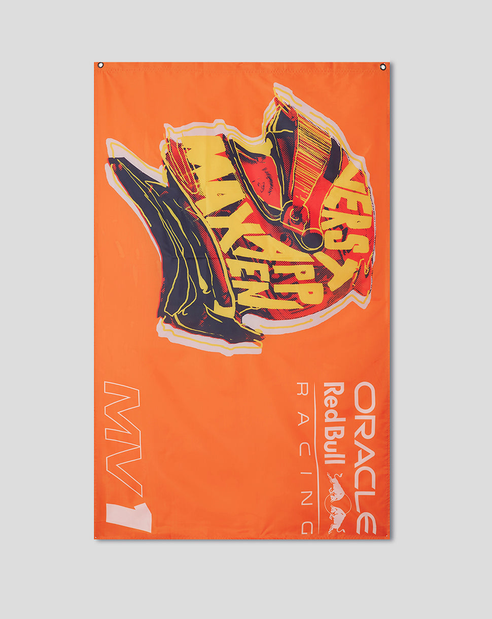 Oracle Red Bull Racing Unisex Max Verstappen Flag - Exotic Orange - Exotic Orange