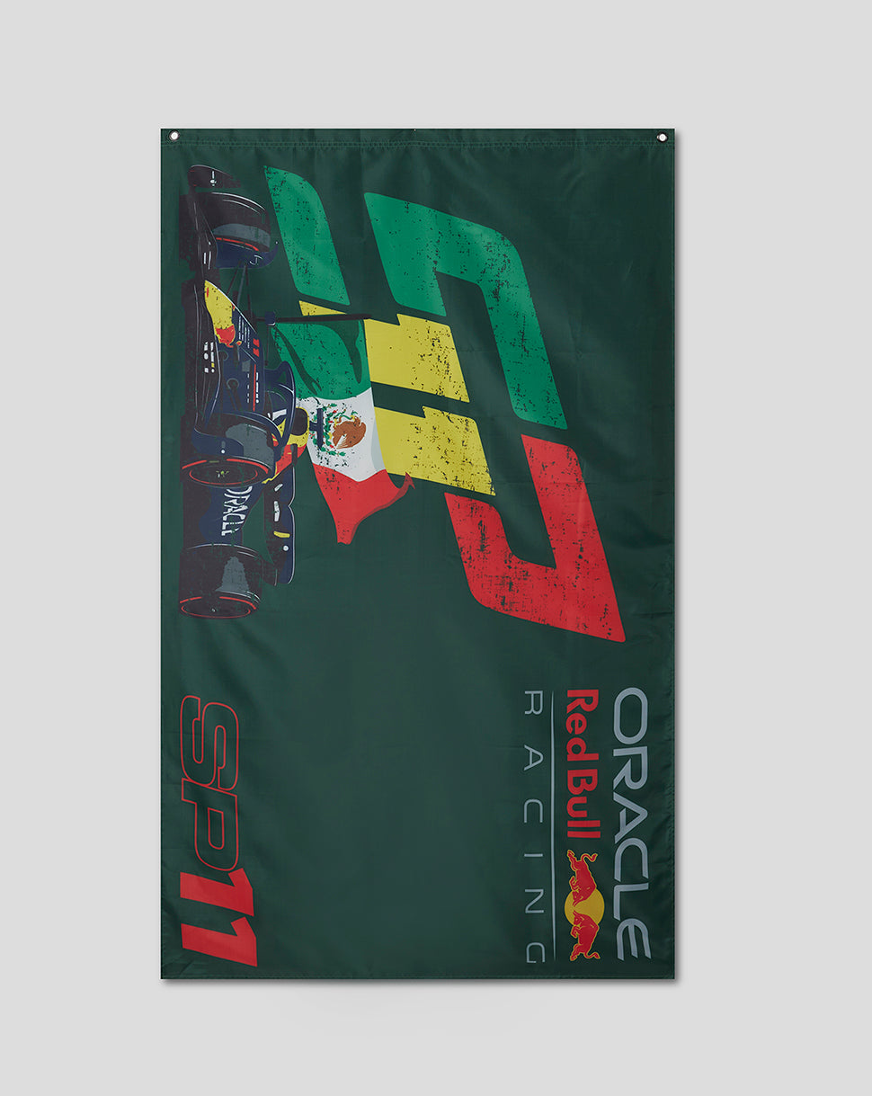 Oracle Red Bull Racing Unisex Checo Flag - Mountain View - Mountain View