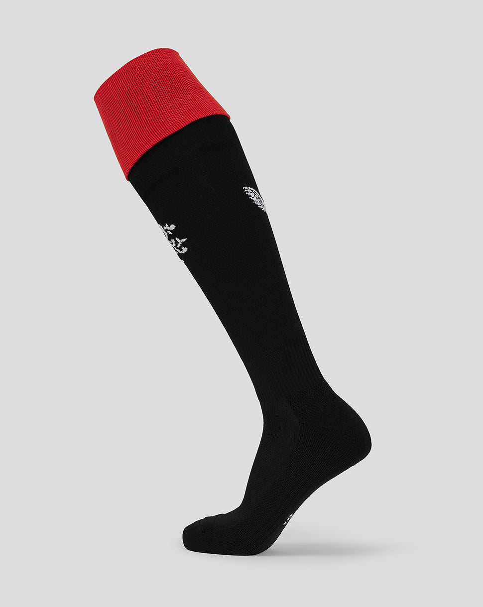 Rangers FC Junior 24/25 Home Sock - Black/Red