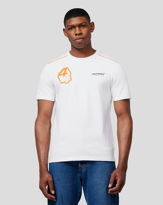 McLaren Unisex Core Driver T-Shirt Lando Norris - Brilliant White