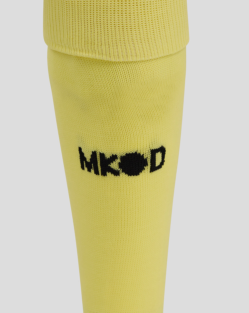 Mk Dons Adults 24/25 Goalkeeper Away Sock - Yellow