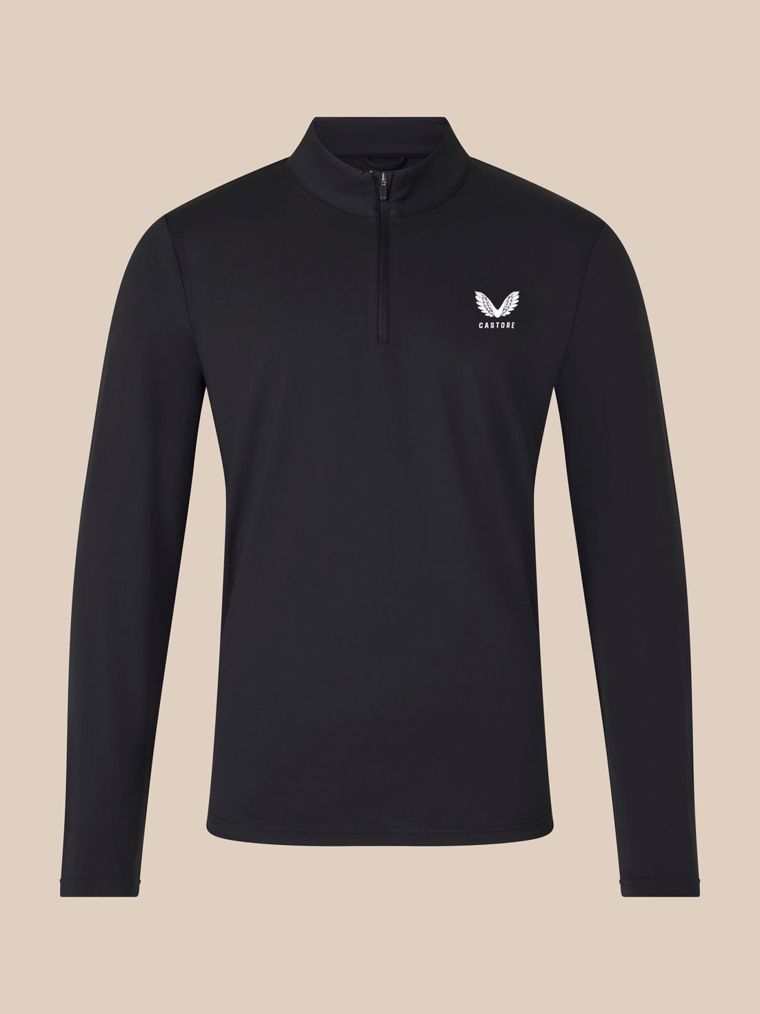 Unisex 1/4 Zip - Black/ White