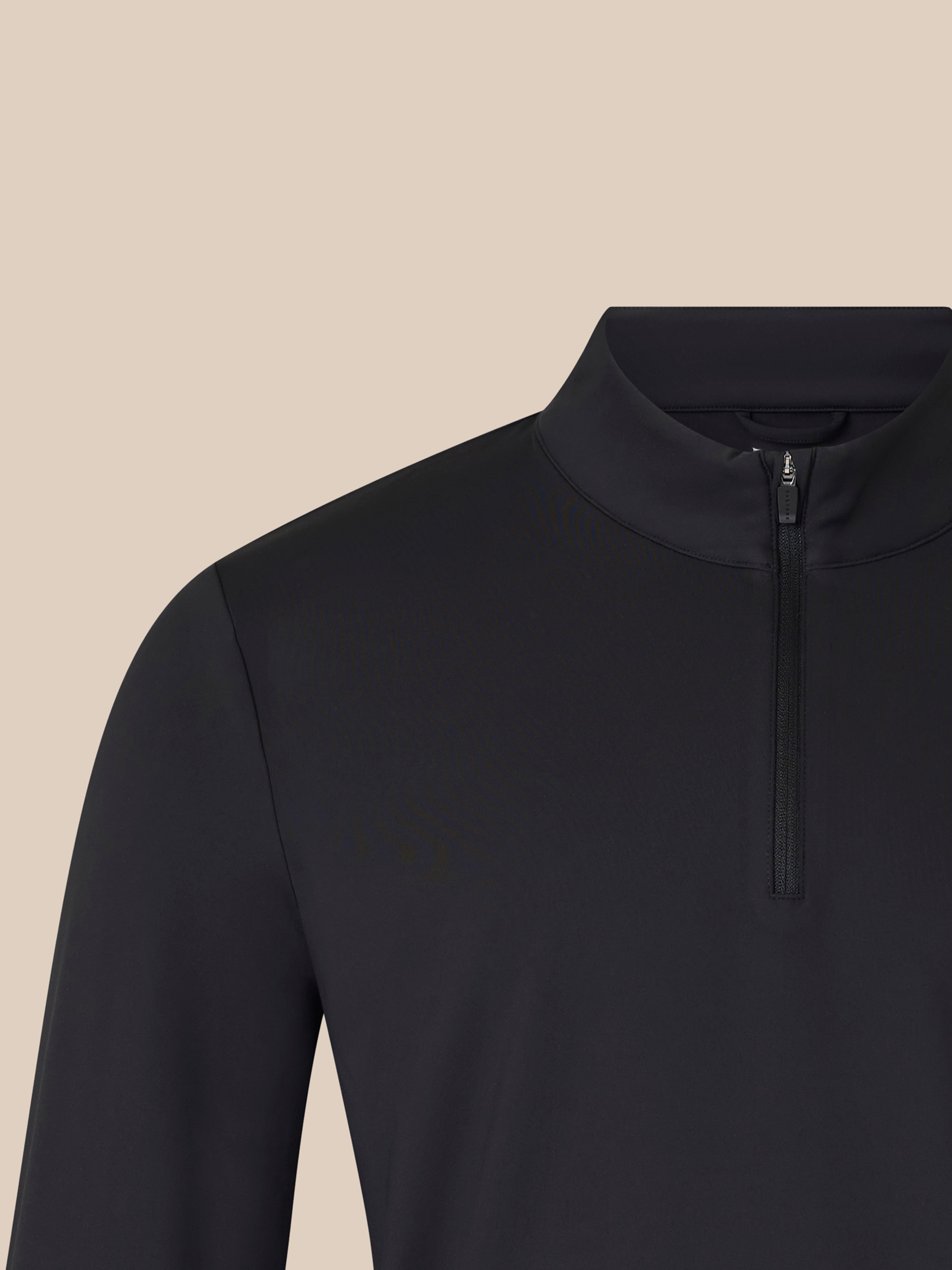 Unisex 1/4 Zip - Black/ White – Castore