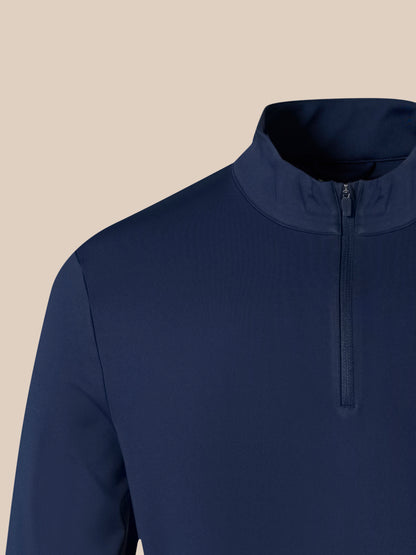 Unisex 1/4 Zip Top - Navy