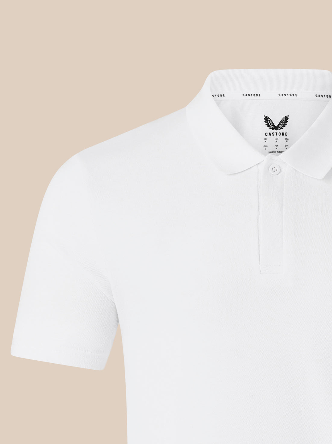 Men's Short Sleeve Polo - White - Brilliant White